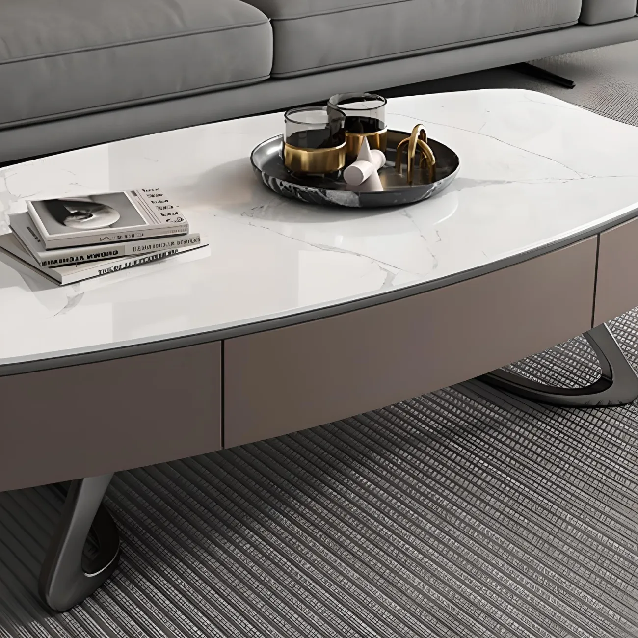 Итальянский журнальный столик и тумба Feng 37551-30 в минималистичном стиле