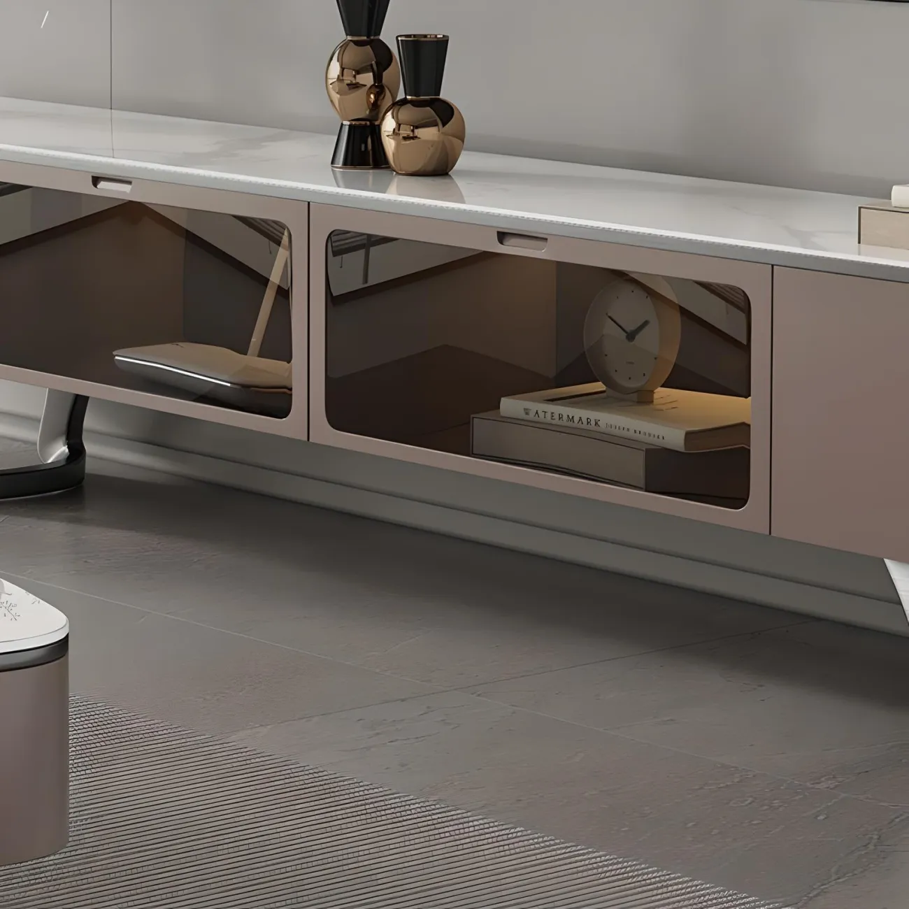 Итальянский журнальный столик и тумба Feng 37551-30 в минималистичном стиле