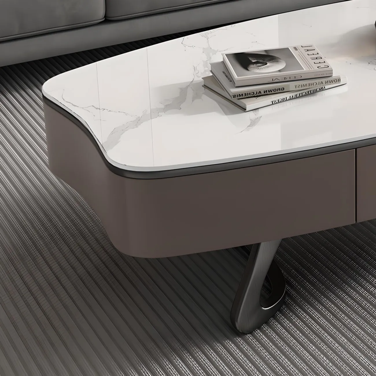 Итальянский журнальный столик и тумба Feng 37551-30 в минималистичном стиле