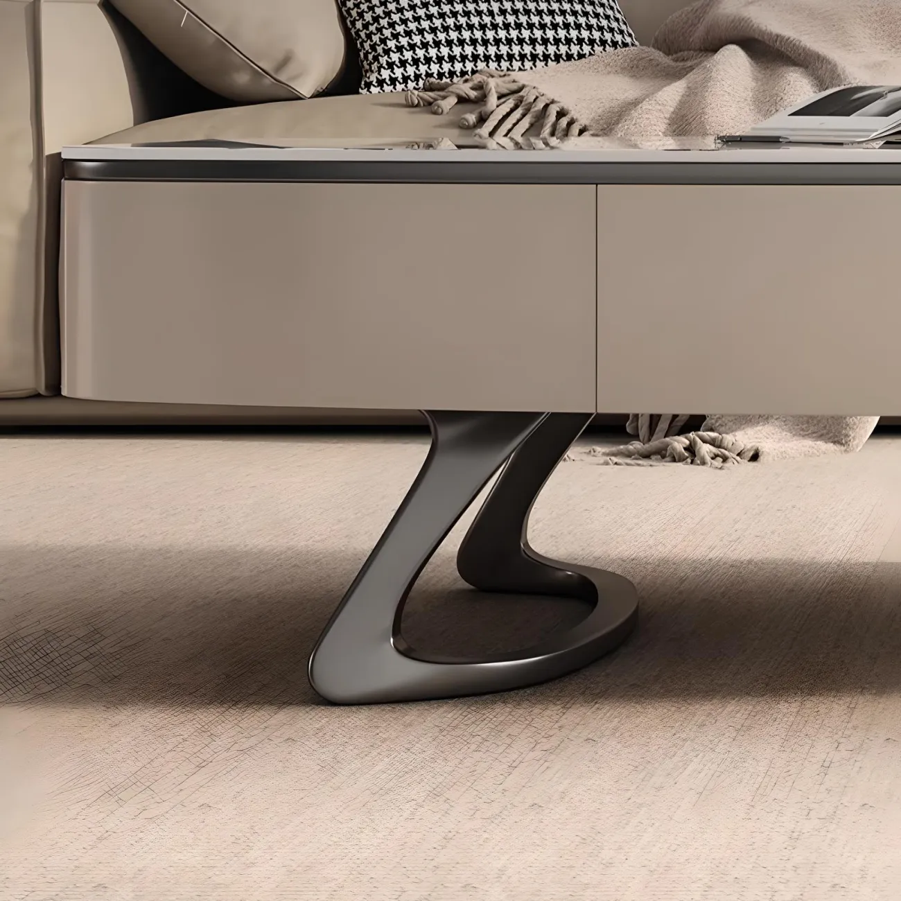 Минималистичный журнальный столик и тумба Feng 37552-30 в современном стиле