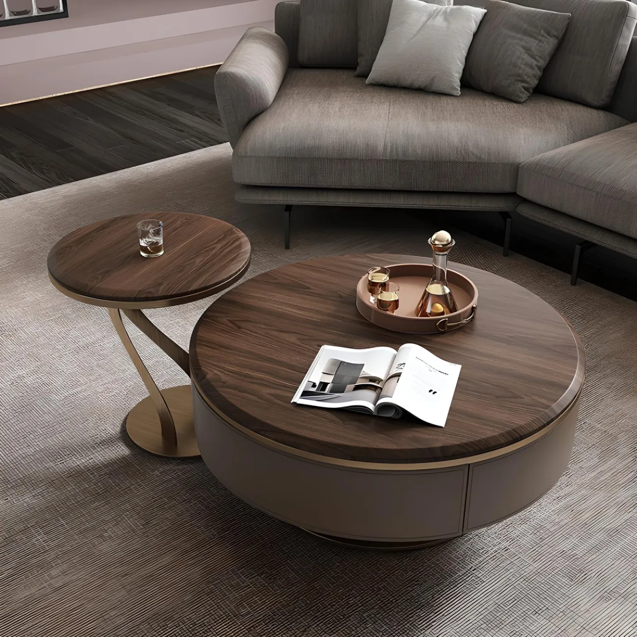 Дизайнерский журнальный столик Feng 37553-30 в современном стиле Дизайнерский журнальный столик Feng 37553-30 в современном стиле