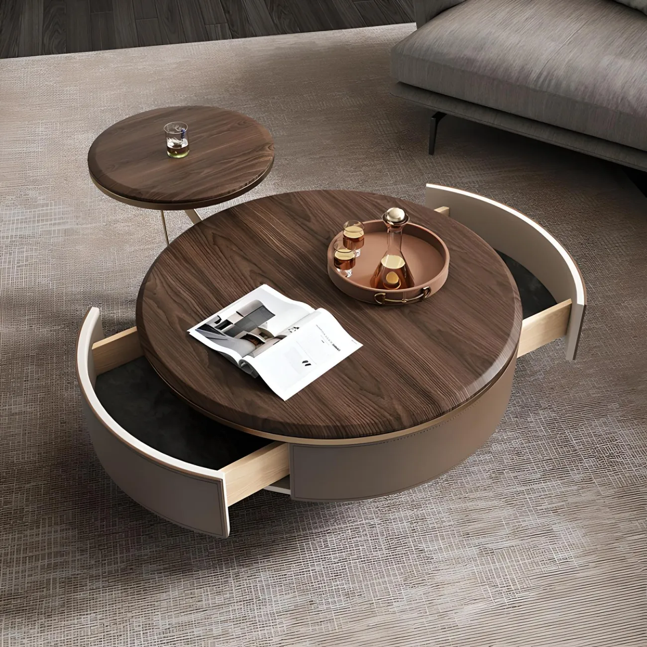 Дизайнерский журнальный столик Feng 37553-30 в современном стиле Дизайнерский журнальный столик Feng 37553-30 в современном стиле