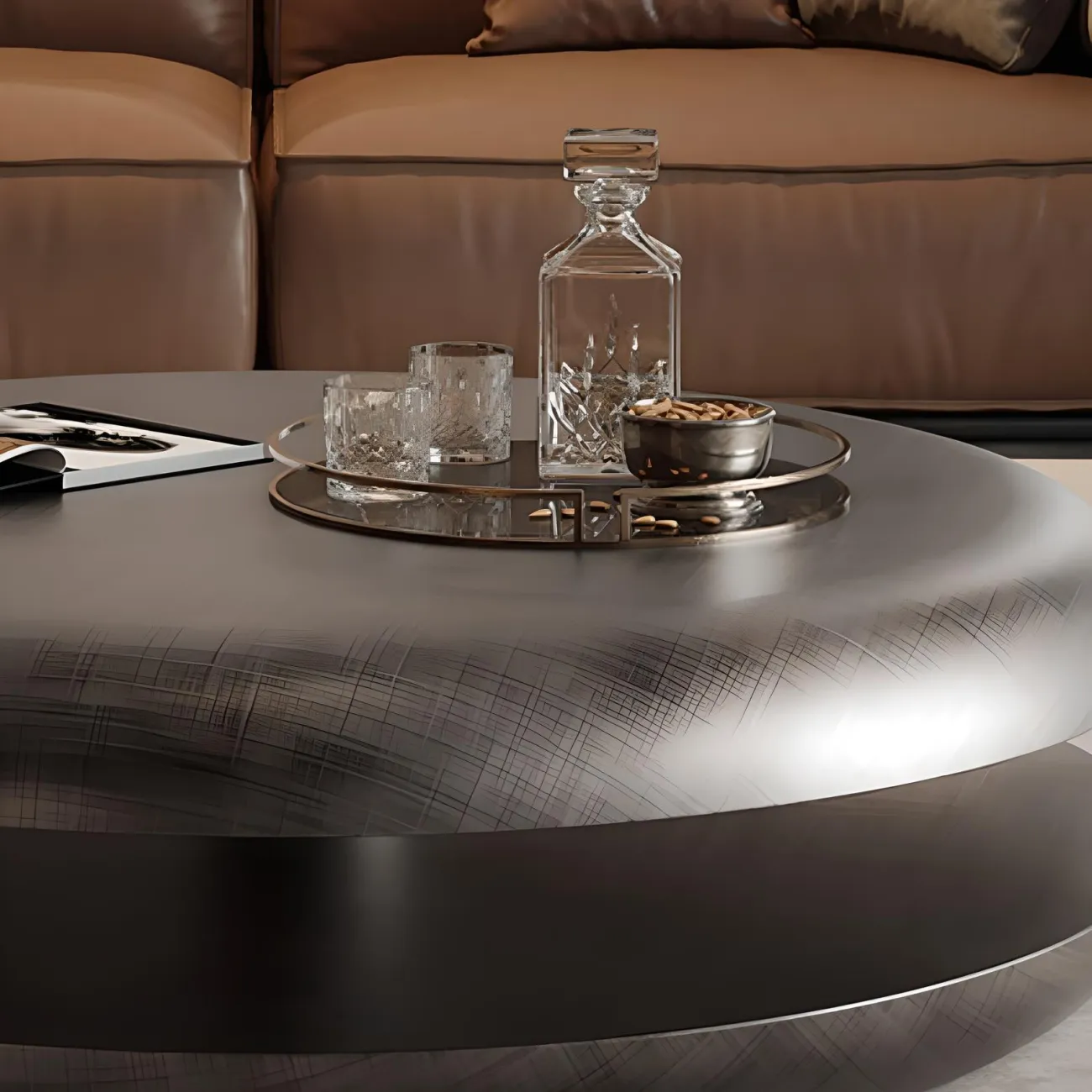Вращающийся журнальный столик Feng 37554-30 в итальянском стиле