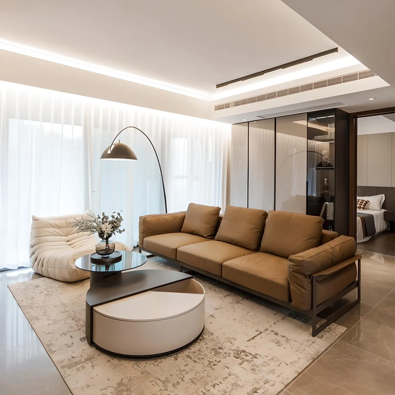 Итальянский диван Mizeo 37561-30 в минималистичный стиле