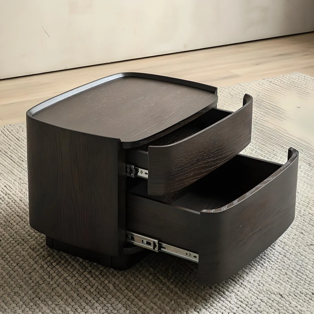 Минималистичная прикроватная тумба Mizeo 37565-30 в современном стиле Минималистичная прикроватная тумба Mizeo 37565-30 в современном стиле