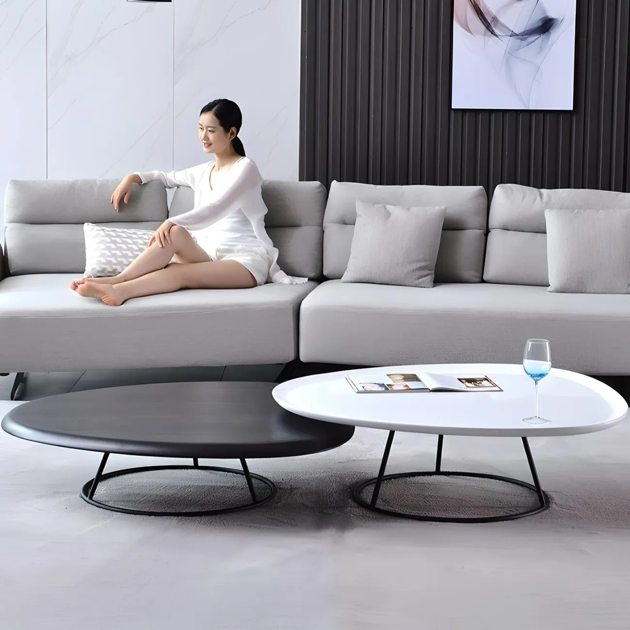 Роскошный журнальный столик Mizeo 37574-30 в скандинавском стиле Роскошный журнальный столик Mizeo 37574-30 в скандинавском стиле