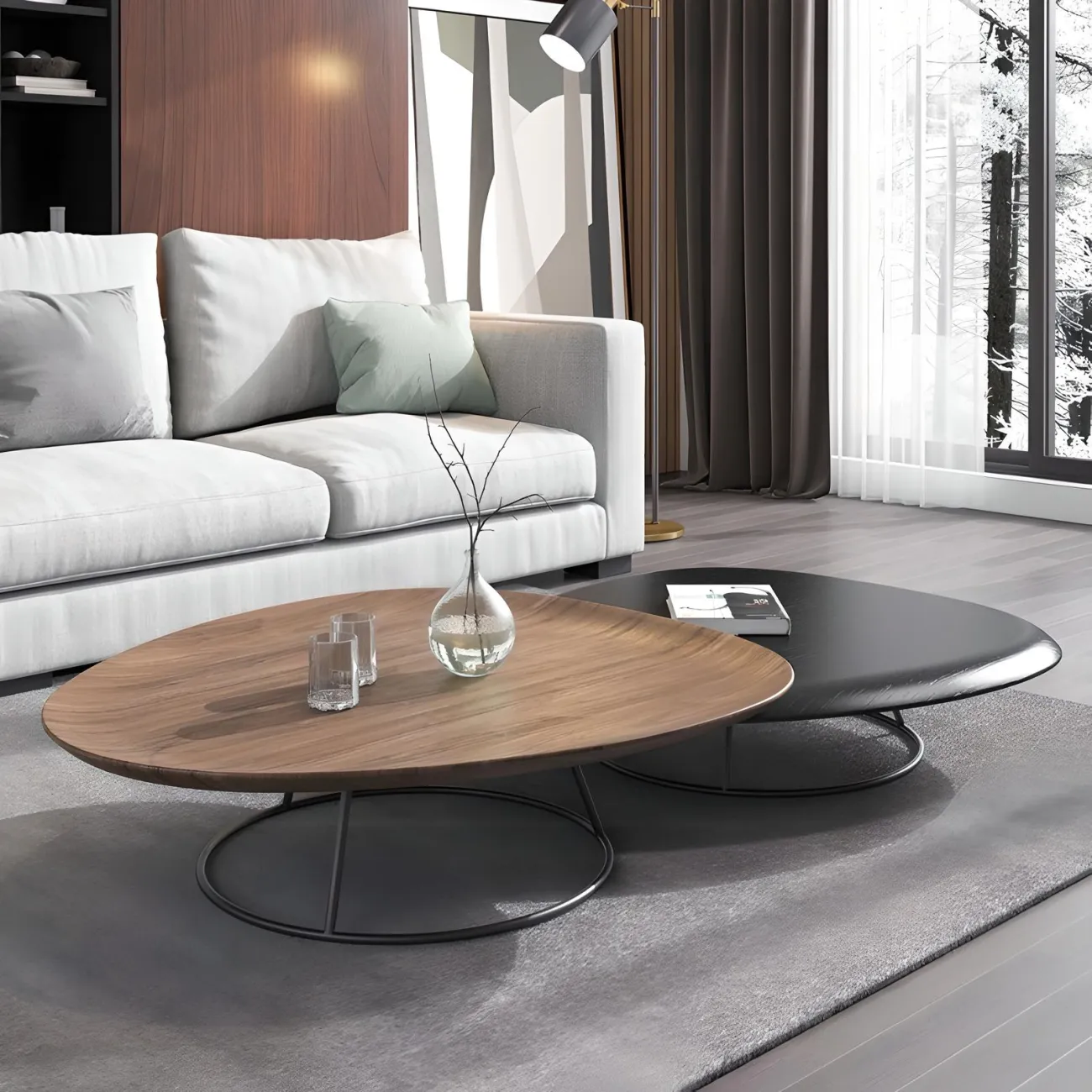 Роскошный журнальный столик Mizeo 37574-30 в скандинавском стиле Роскошный журнальный столик Mizeo 37574-30 в скандинавском стиле