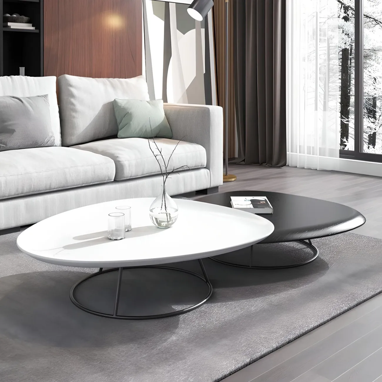 Роскошный журнальный столик Mizeo 37574-30 в скандинавском стиле Роскошный журнальный столик Mizeo 37574-30 в скандинавском стиле