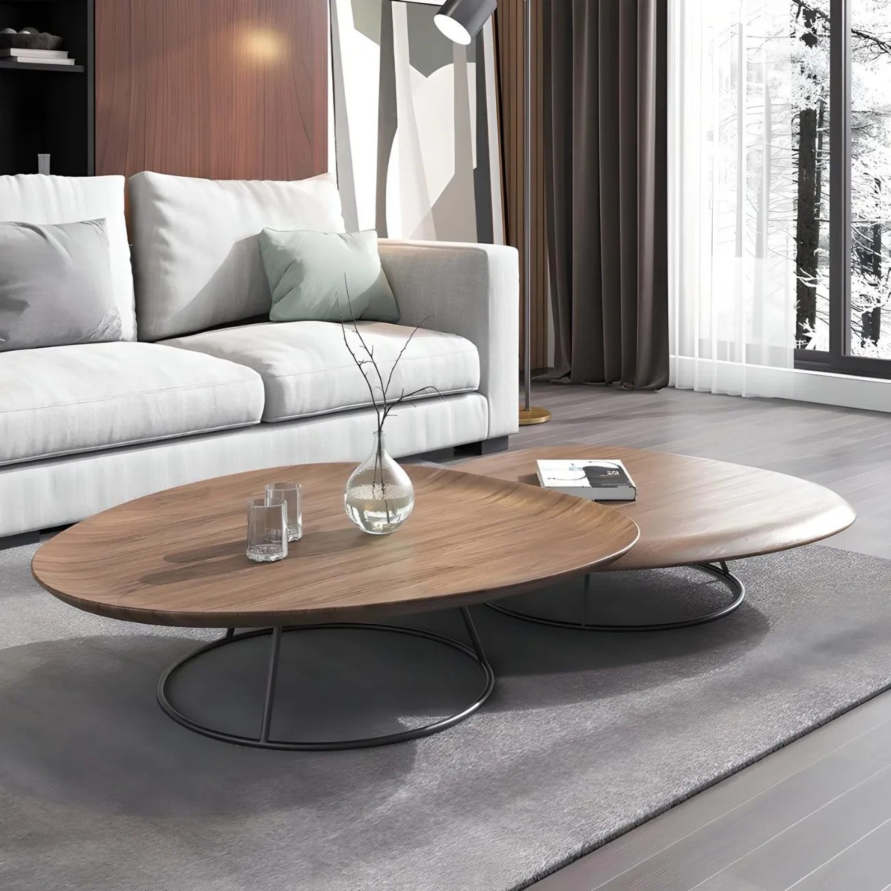 Роскошный журнальный столик Mizeo 37574-30 в скандинавском стиле Роскошный журнальный столик Mizeo 37574-30 в скандинавском стиле