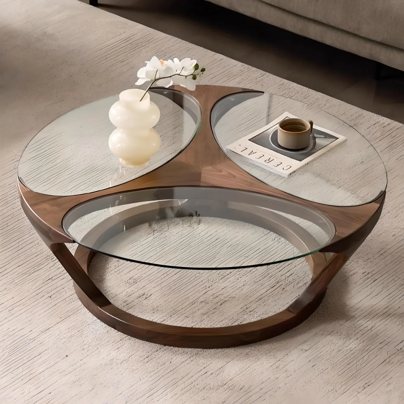 Журнальный столик Mizeo 37575-30 в скандинавско-японском минимализме