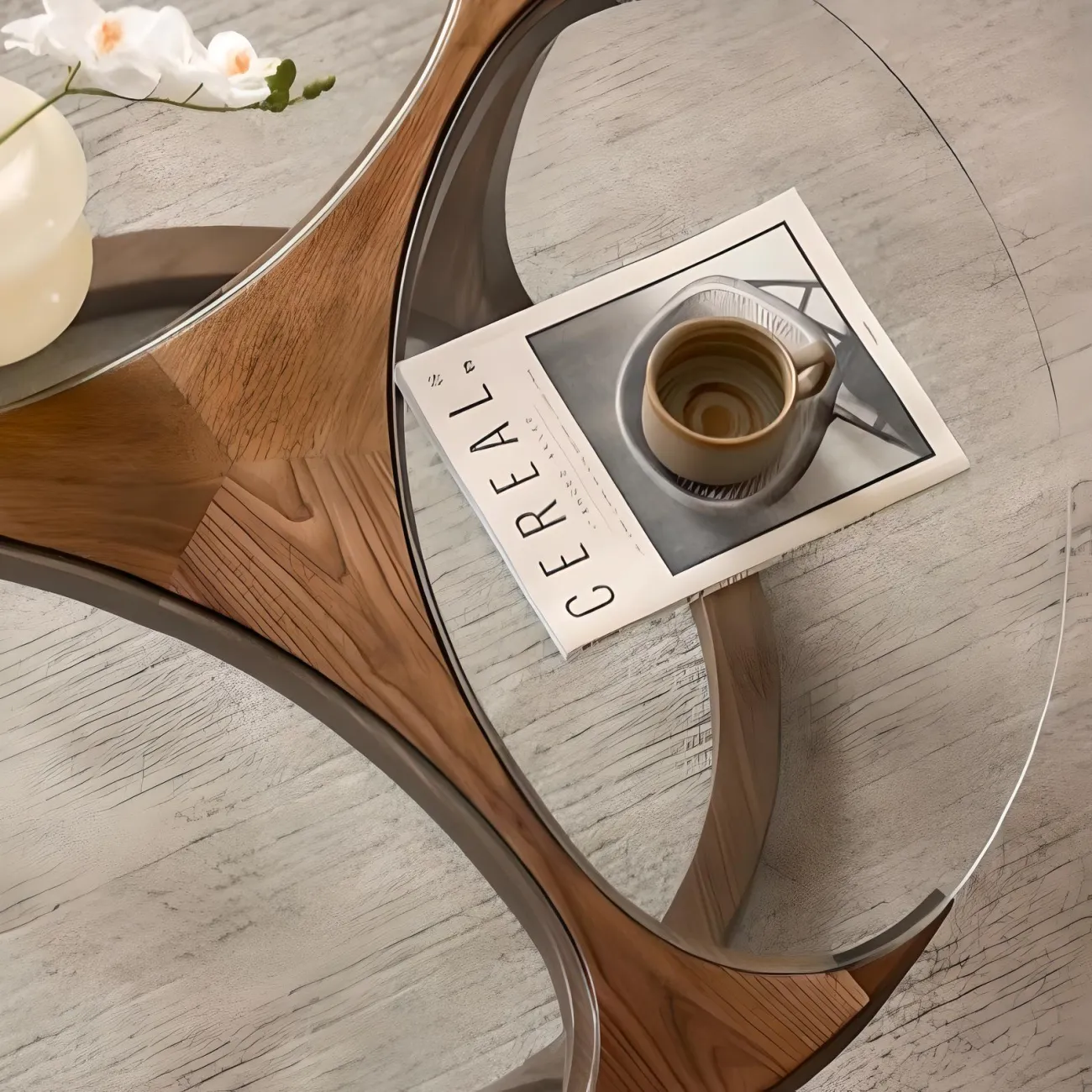 Журнальный столик Mizeo 37575-30 в скандинавско-японском минимализме