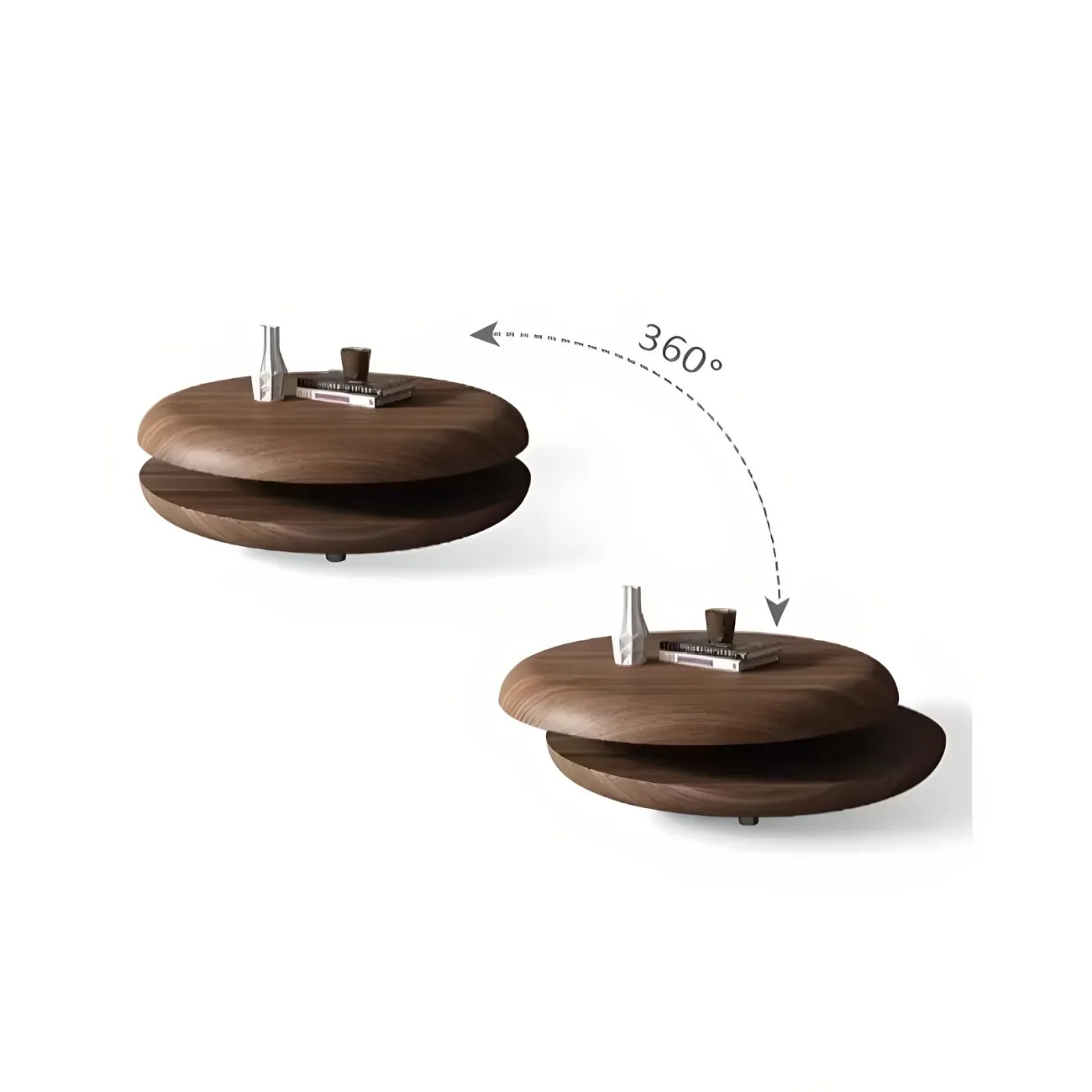 Круглый журнальный столик Mizeo 37576-30 в стиле минимализм