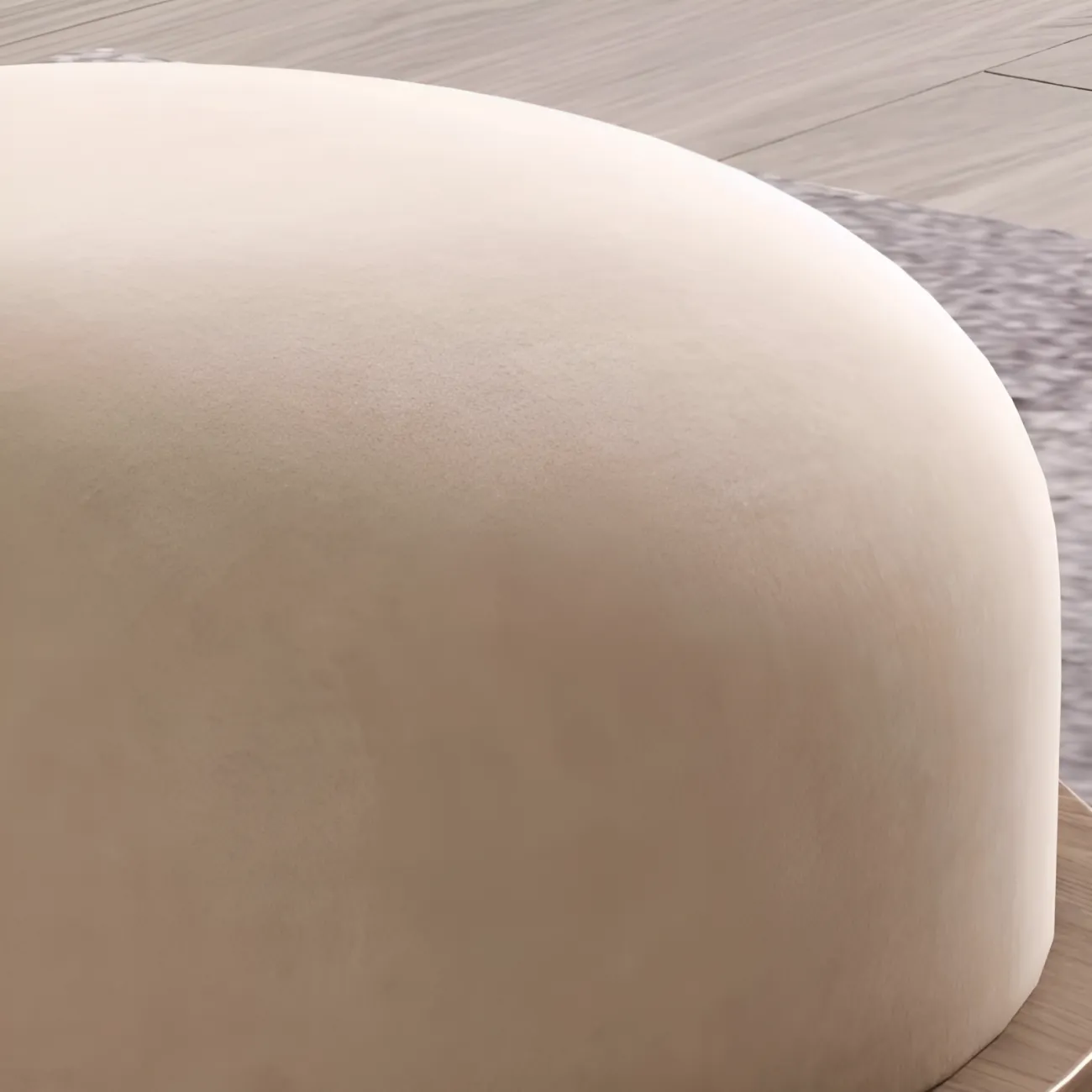 Минималистичный пуф Mizeo 37578-30 в современном стиле 