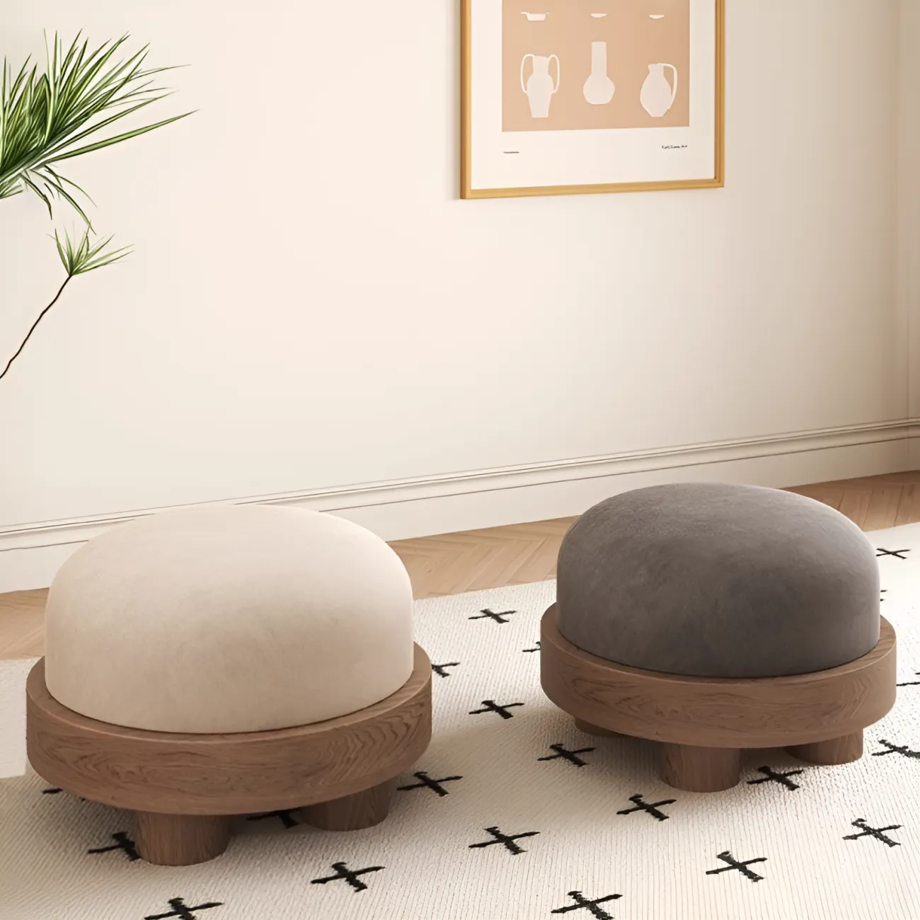 Минималистичный пуф Mizeo 37578-30 в современном стиле 