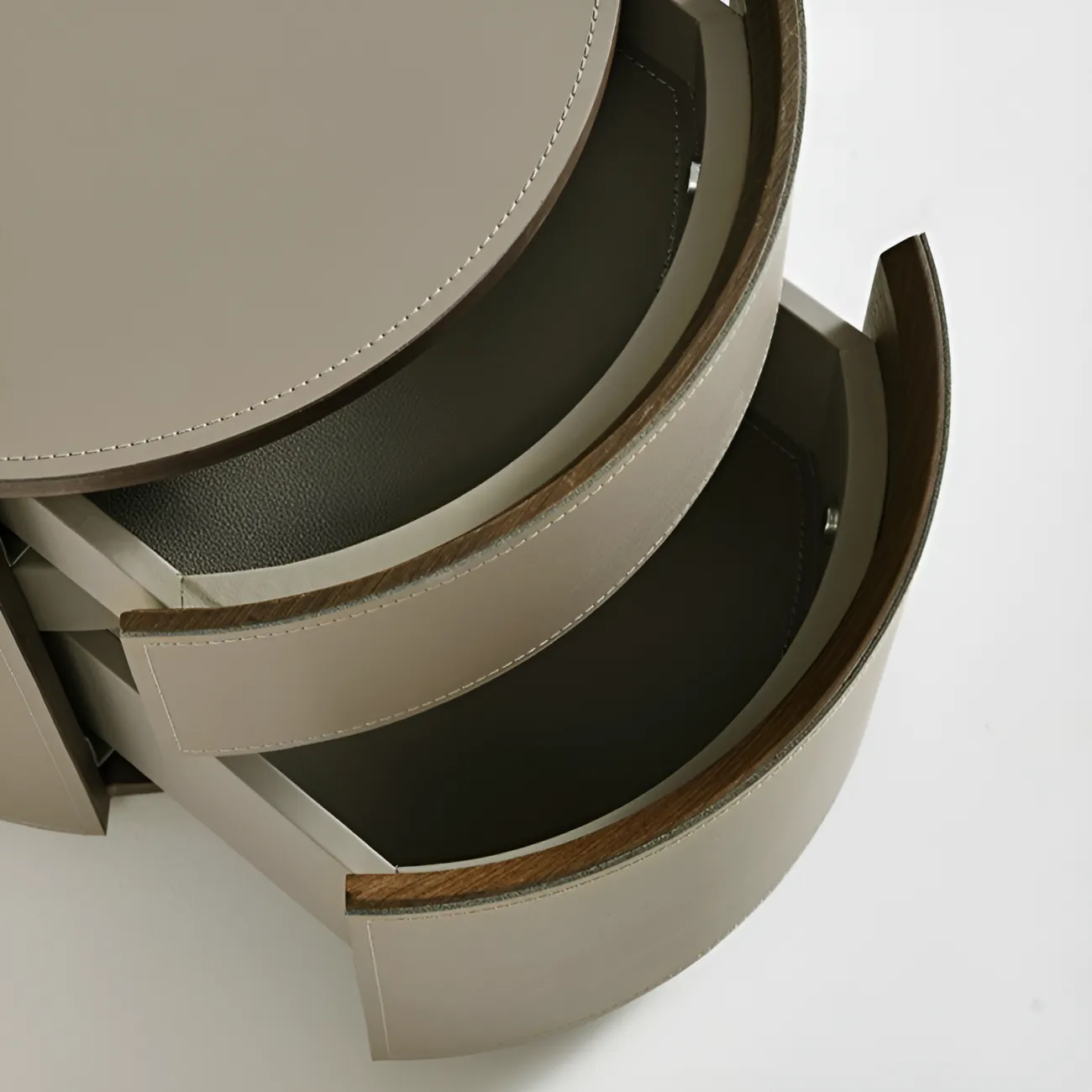 Круглая прикроватная тумба AIJIAO 37585-30 в стиле минимализм