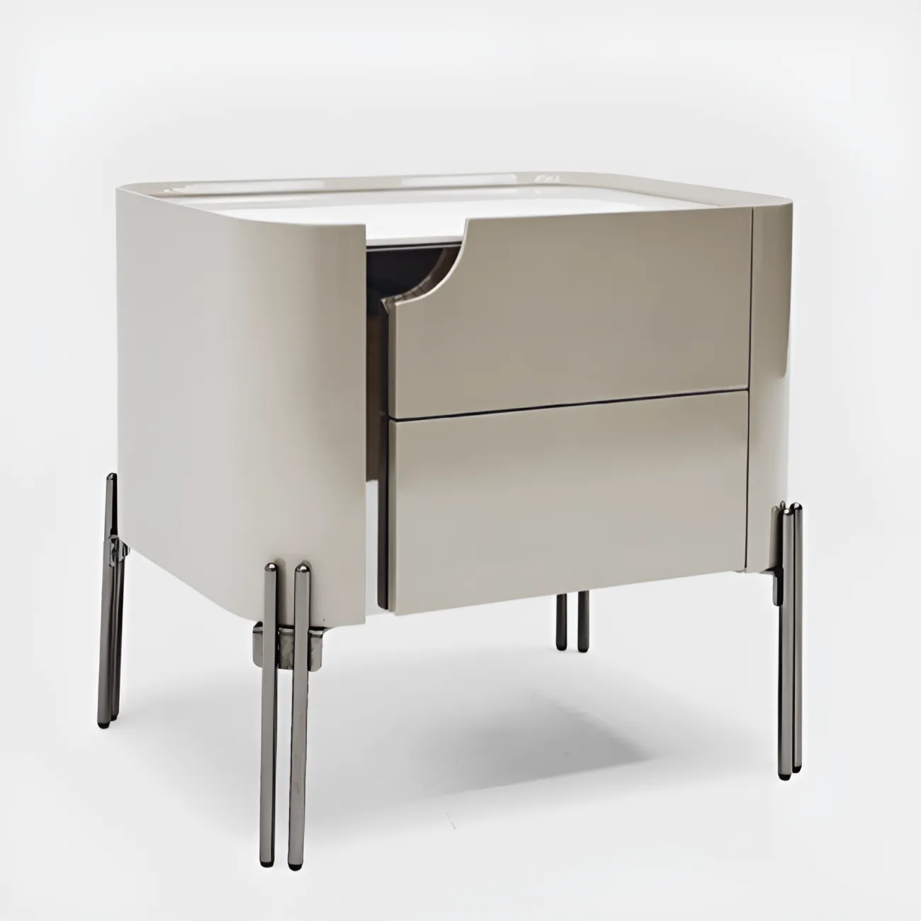 Итальянская прикроватная тумба AIJIAO 37590-30 в современном стиле Итальянская прикроватная тумба AIJIAO 37590-30 в современном стиле