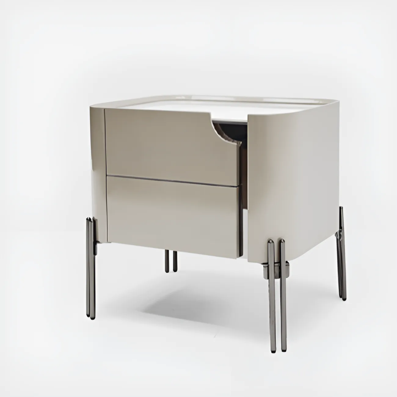 Итальянская прикроватная тумба AIJIAO 37590-30 в современном стиле Итальянская прикроватная тумба AIJIAO 37590-30 в современном стиле