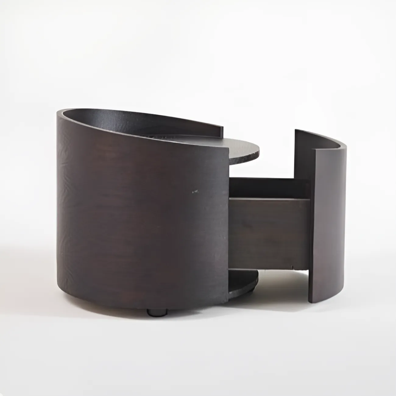 Круглая прикроватная тумба AIJIAO 37594-30 в современном стиле 