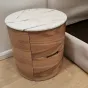 Прикроватная тумба AIJIAO 37596-30 в бревенчатом стиле 