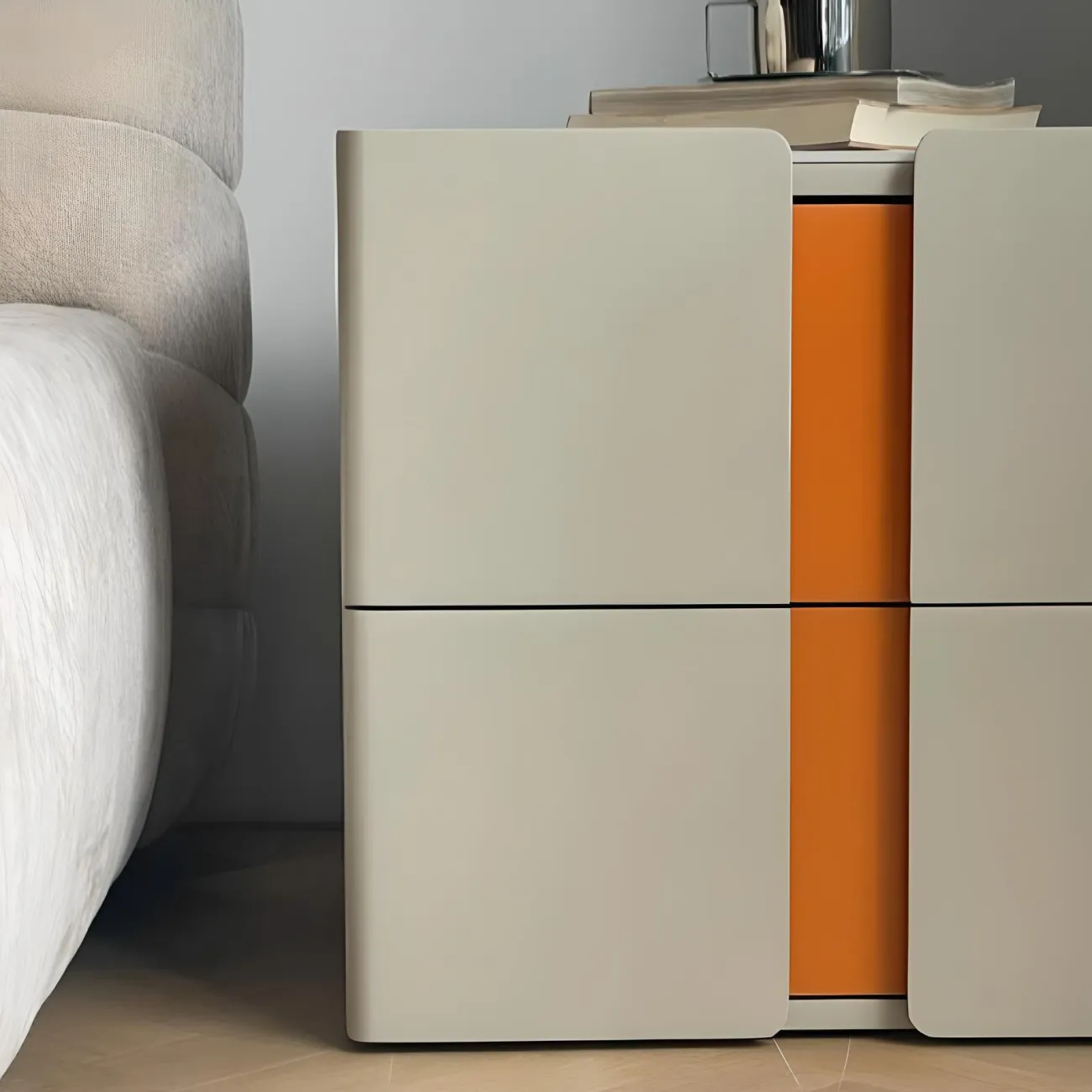 Современная прикроватная тумба AIJIAO 37622-30 в минималистичном стиле