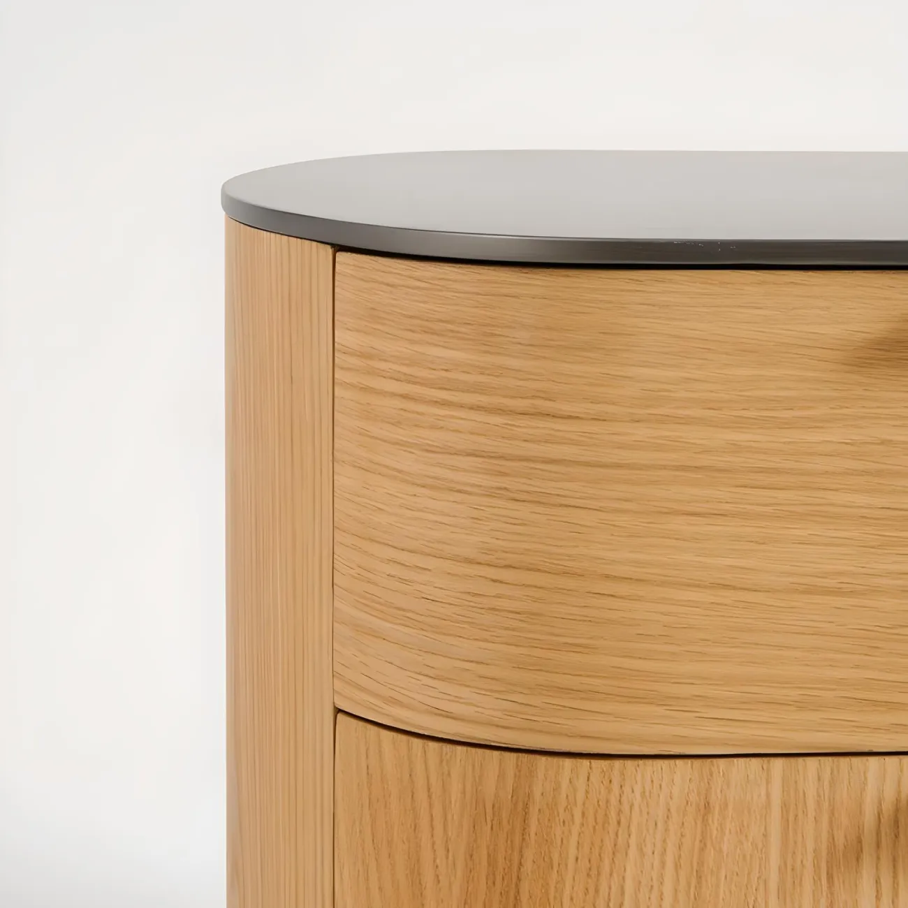 Минималистичная прикроватная тумба AIJIAO 37639-30 в итальянском бревенчатом стиле