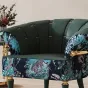 Роскошное кресло Mufandi 37640-30 с вышитым цветным рисунком