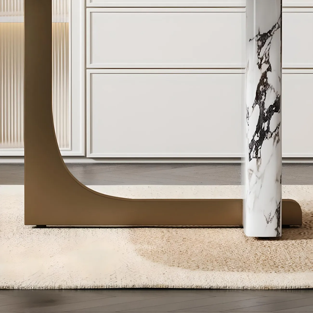 Мраморный обеденный стол Mufandi 37645-30 в  стиле модерн