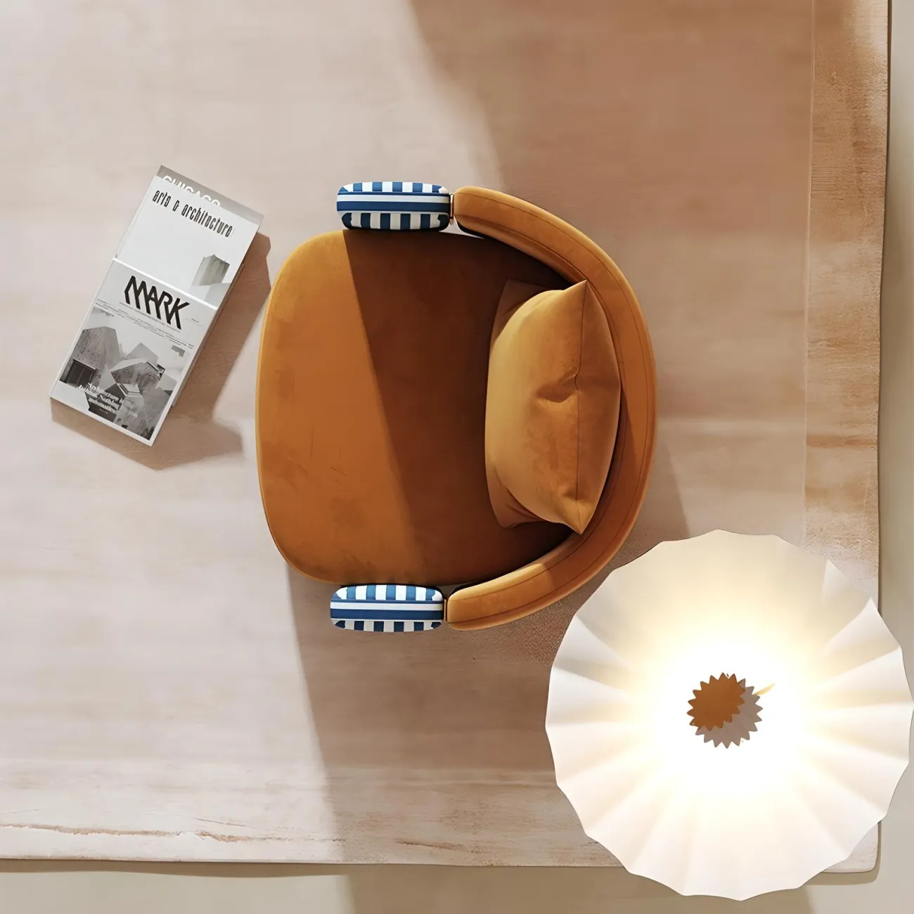 Кресло Mufandi 37649-30 в скандинавском стиле