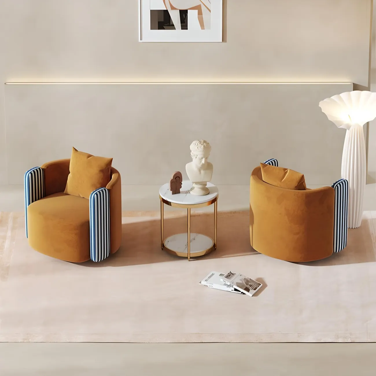 Кресло Mufandi 37649-30 в скандинавском стиле