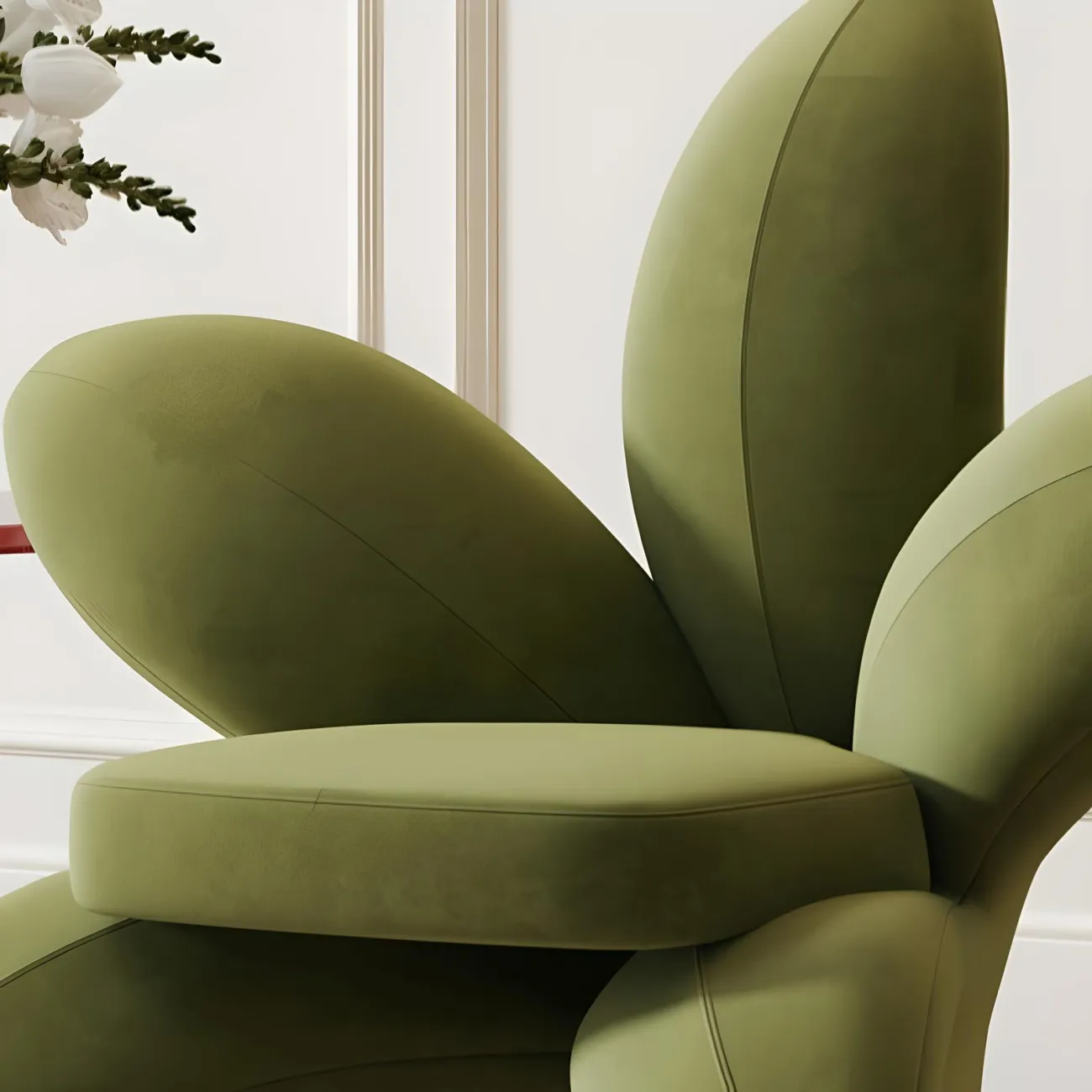 Цветочное кресло Mufandi 37651-30 в дизайнерском стиле Цветочное кресло Mufandi 37651-30 в дизайнерском стиле