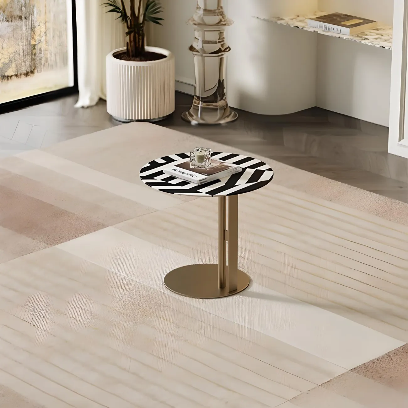 Прикроватный журнальный столик Mufandi 37652-30 в современном стиле Прикроватный журнальный столик Mufandi 37652-30 в современном стиле