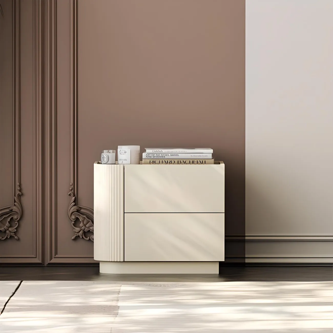 Прикроватная тумба Mufandi 37653-30 в минималистичном стиле 