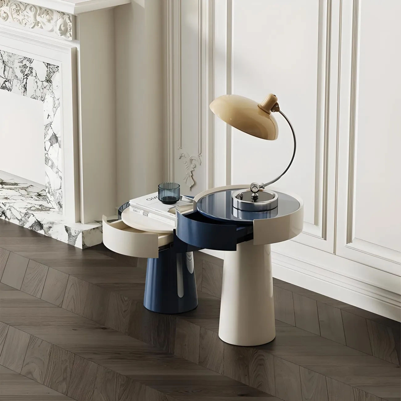 Современная прикроватная тумба Mufandi 37656-30 в современном стиле Современная прикроватная тумба Mufandi 37656-30 в современном стиле