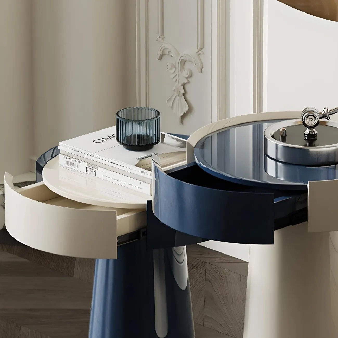 Современная прикроватная тумба Mufandi 37656-30 в современном стиле Современная прикроватная тумба Mufandi 37656-30 в современном стиле