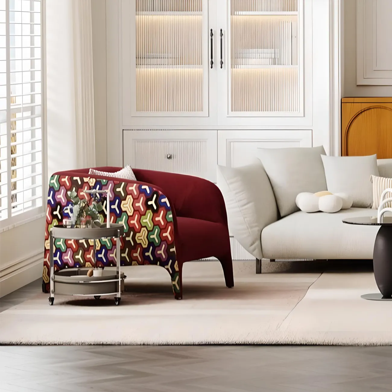 Современное кресло Mufandi 37658-30 в дизайнерском стиле