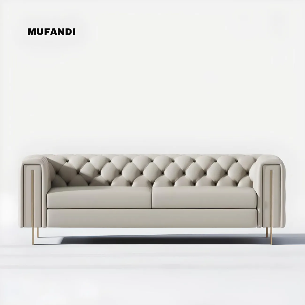 Кожаный диван Mufandi 37666-30 в минималистичном стиле Кожаный диван Mufandi 37666-30 в минималистичном стиле