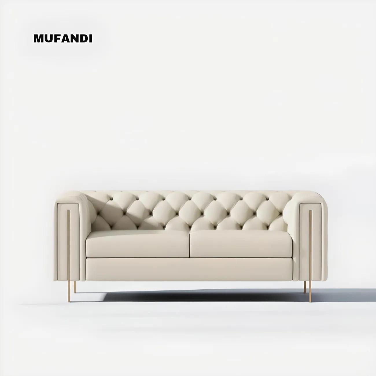 Кожаный диван Mufandi 37666-30 в минималистичном стиле Кожаный диван Mufandi 37666-30 в минималистичном стиле