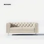 Кожаный диван Mufandi 37666-30 в минималистичном стиле 