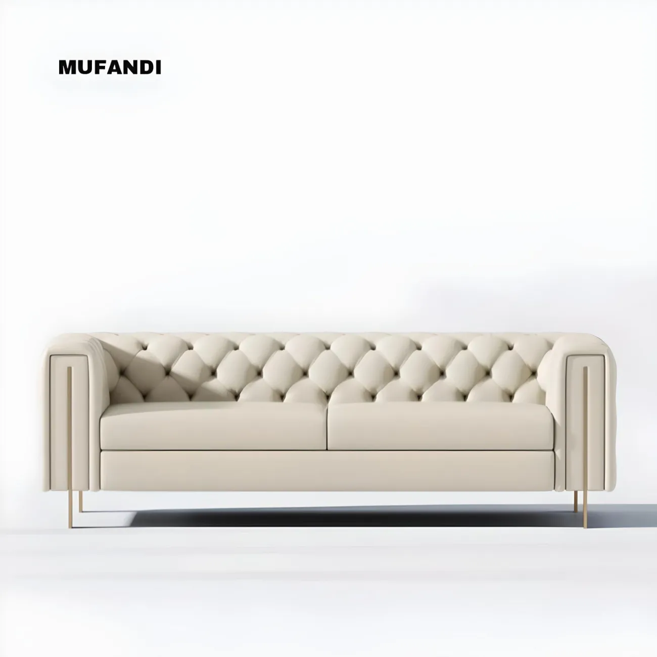 Кожаный диван Mufandi 37666-30 в минималистичном стиле Кожаный диван Mufandi 37666-30 в минималистичном стиле