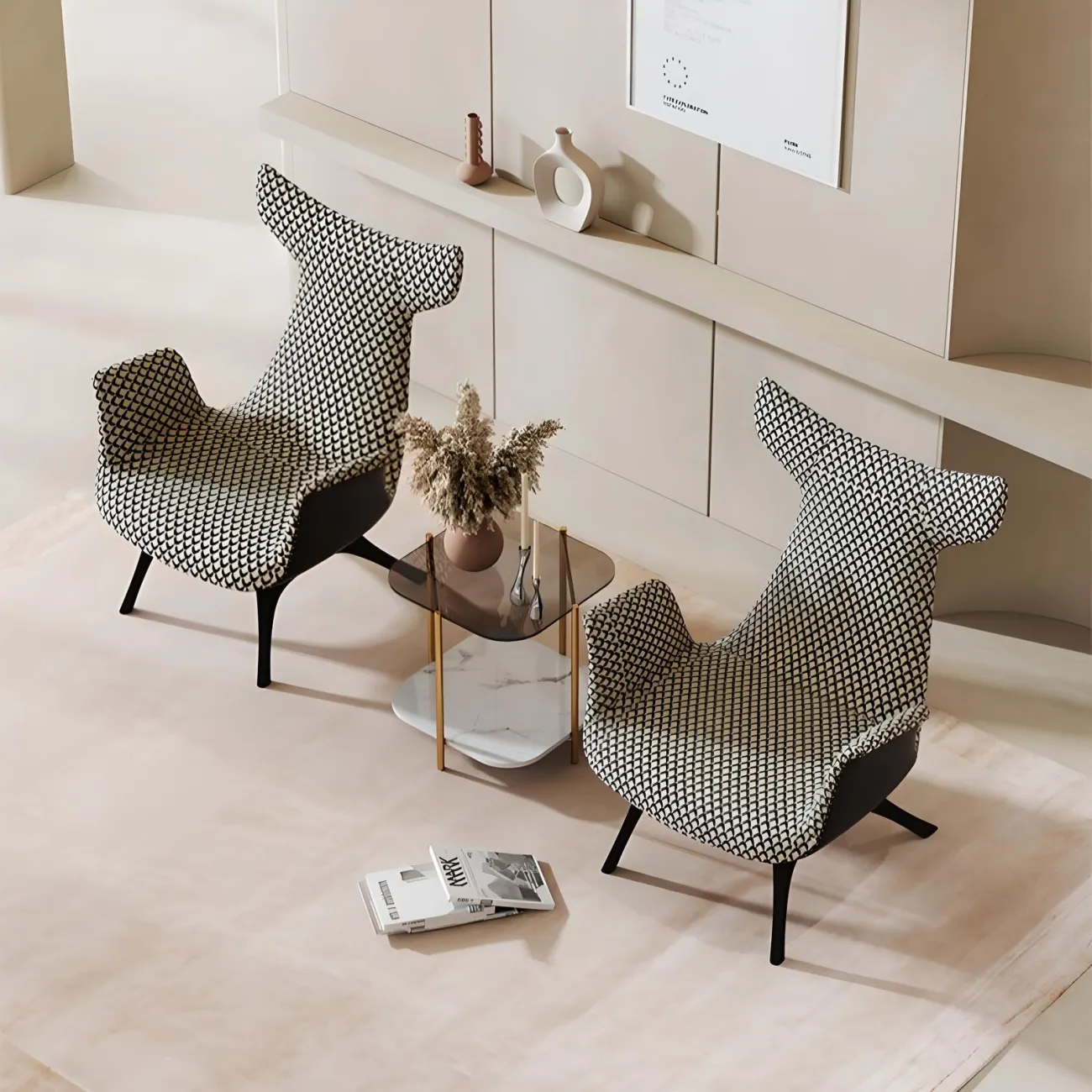 Роскошное кресло Mufandi 37665-30 в минималистичном стиле Роскошное кресло Mufandi 37665-30 в минималистичном стиле