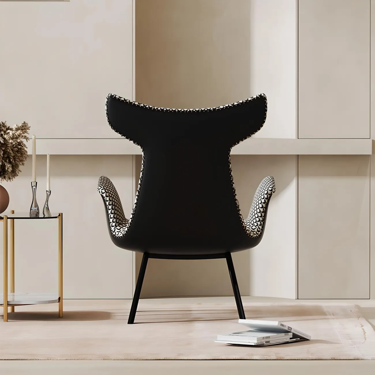 Роскошное кресло Mufandi 37665-30 в минималистичном стиле Роскошное кресло Mufandi 37665-30 в минималистичном стиле