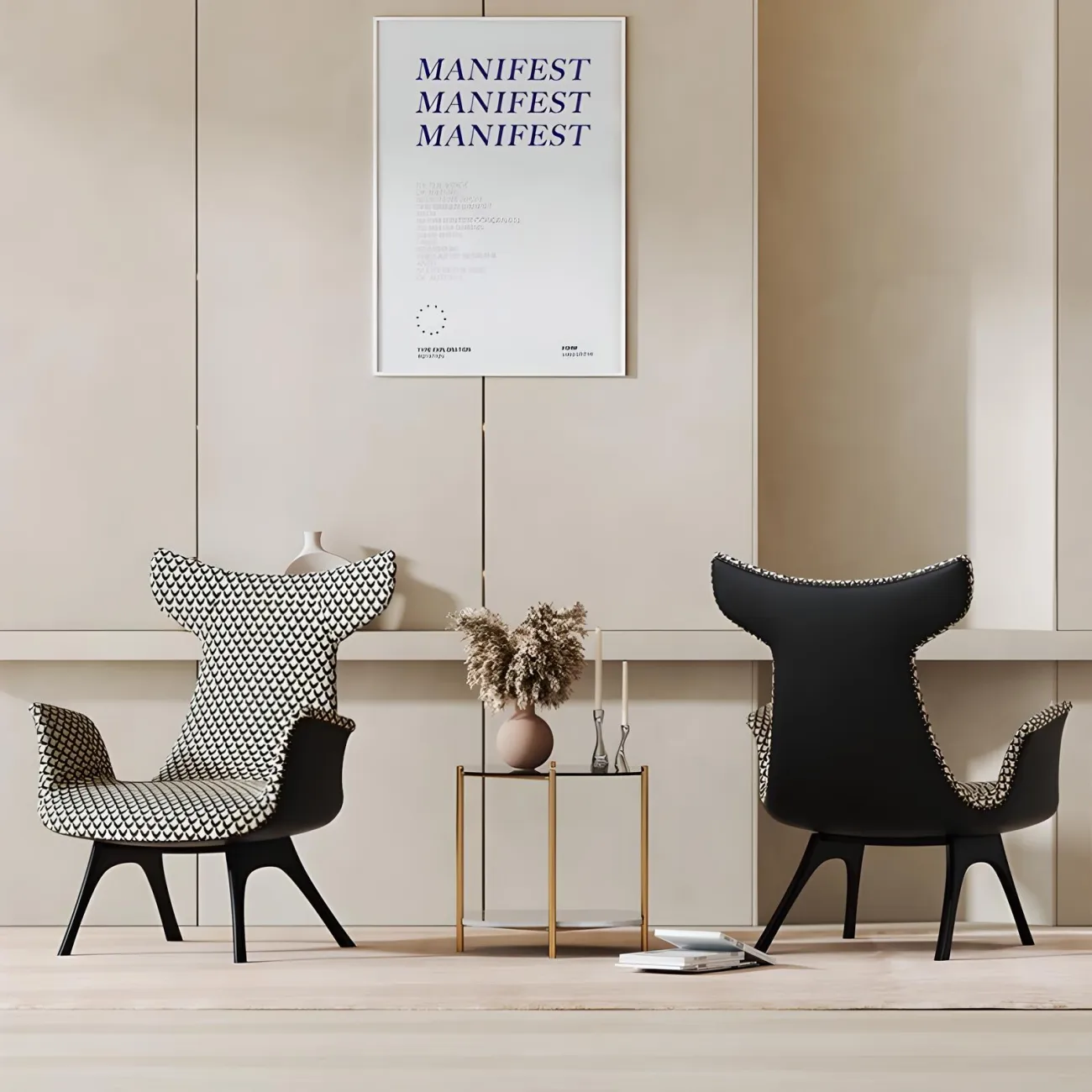 Роскошное кресло Mufandi 37665-30 в минималистичном стиле Роскошное кресло Mufandi 37665-30 в минималистичном стиле