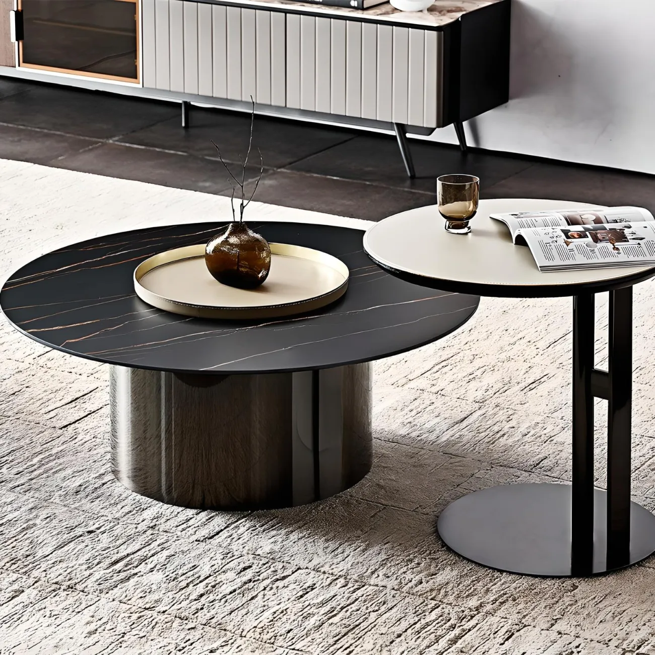 Приставной кофейный столик NORE HOUSE 37672-30 в минималистичном стиле Приставной кофейный столик NORE HOUSE 37672-30 в минималистичном стиле