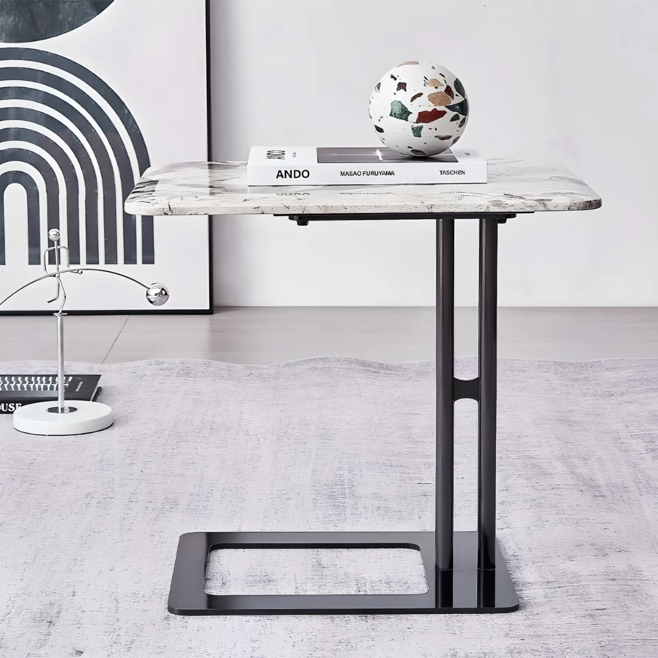 Приставной кофейный столик NORE HOUSE 37674-30 в современном стиле 