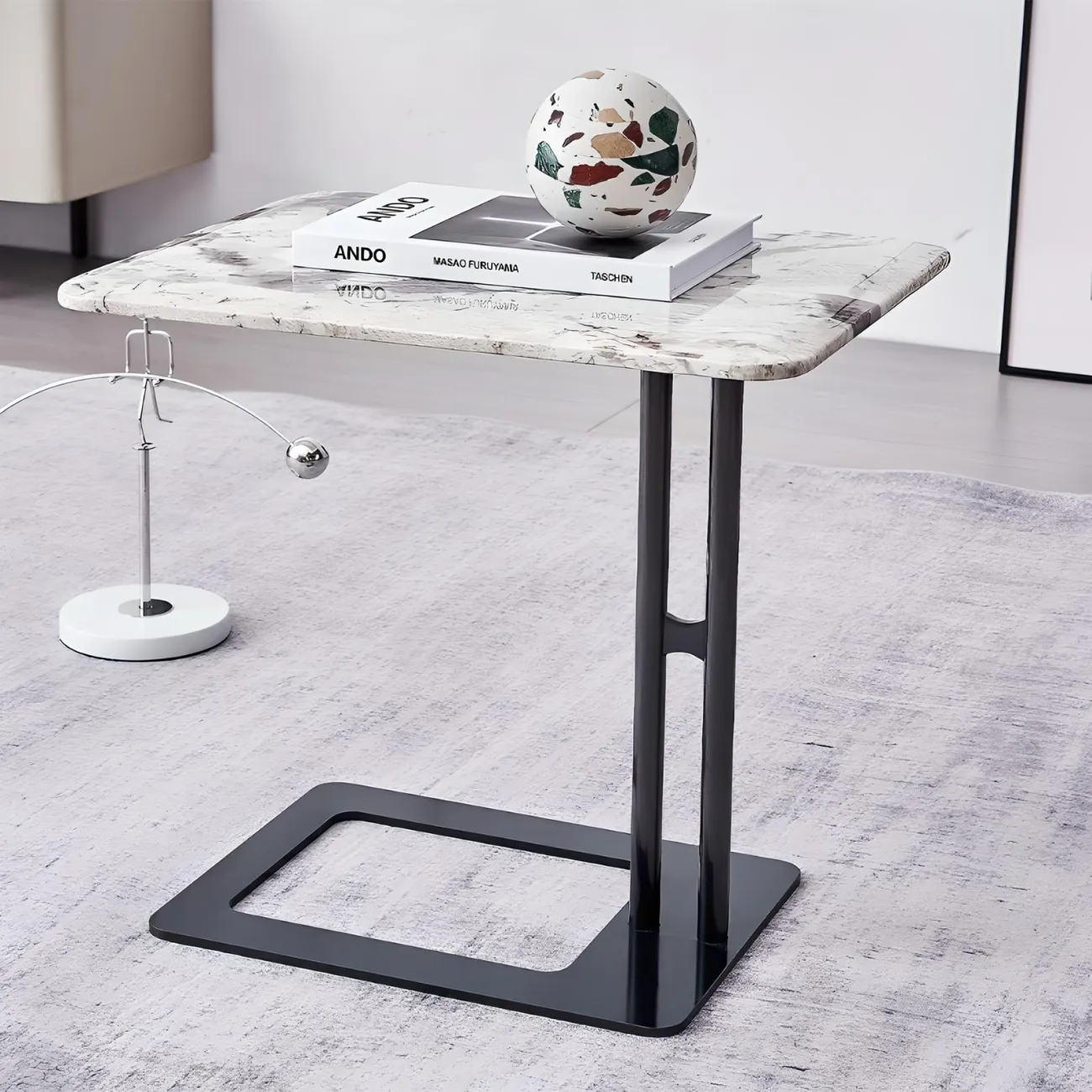 Приставной кофейный столик NORE HOUSE 37674-30 в современном стиле 