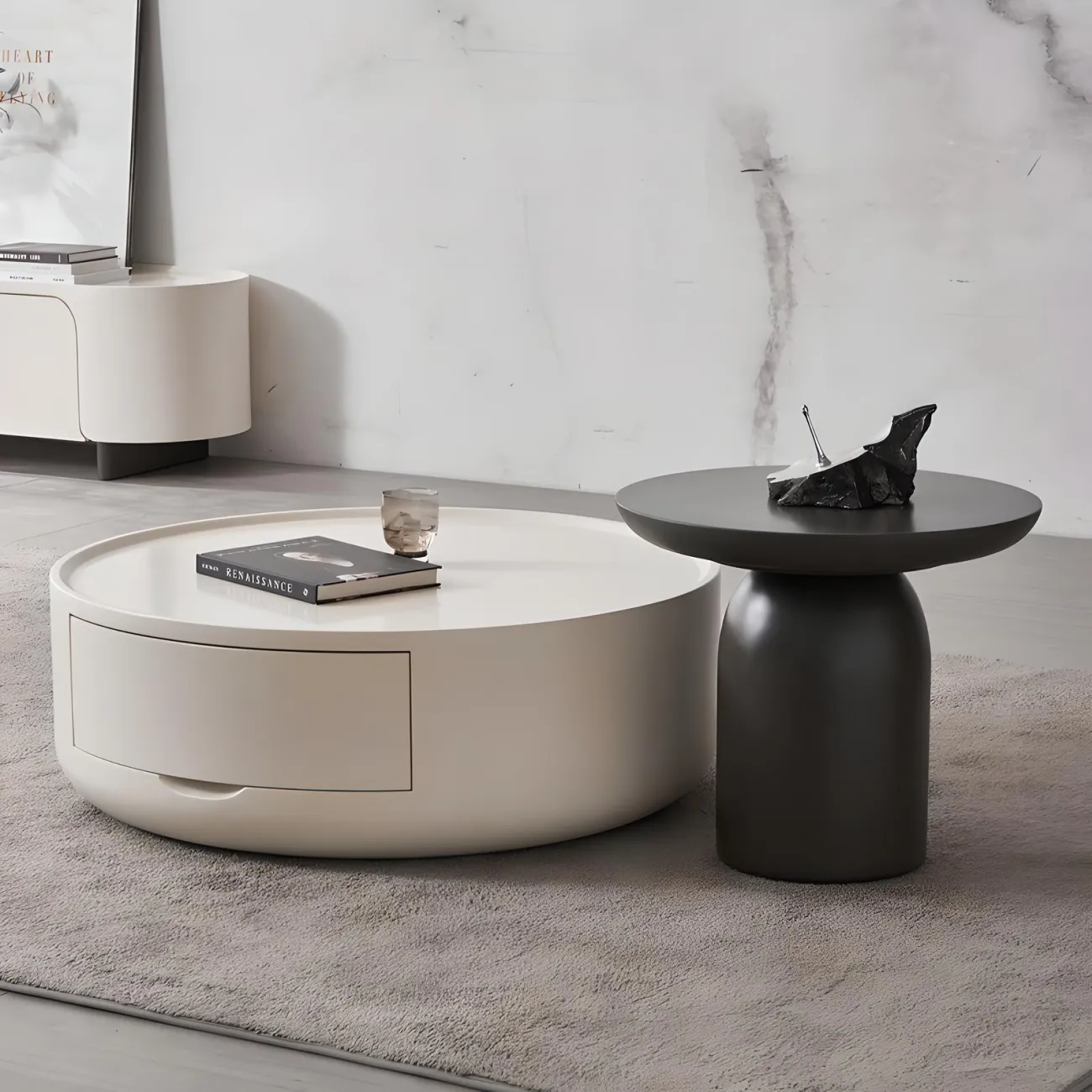 Дизайнерский журнальный столик NORE HOUSE 37678-30 в современном стиле 