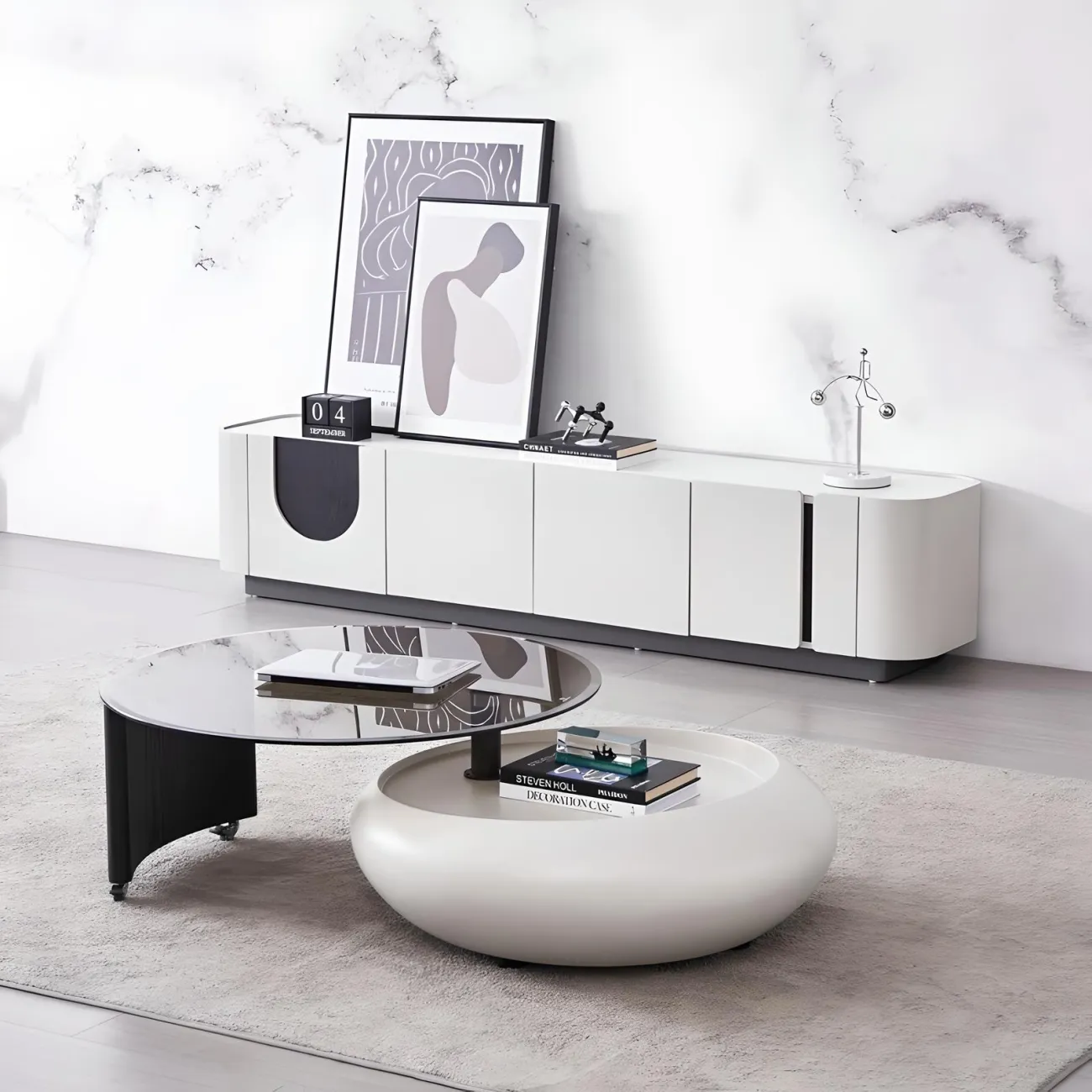 Минималистичный ТВ комод NORE HOUSE 37684-30 в современном стиле 