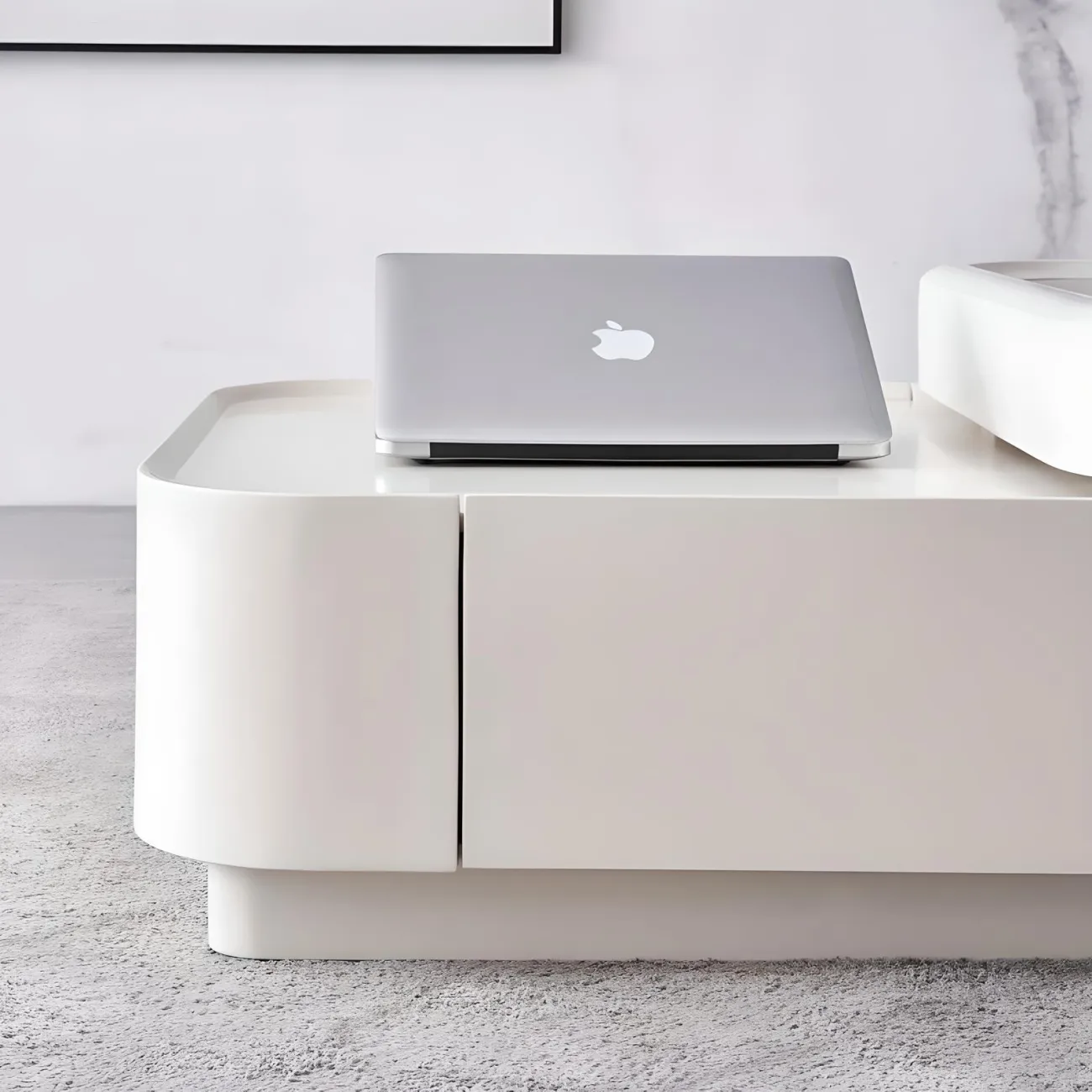 Стеклянный журнальный столик NORE HOUSE 37687-30 во французском кремовом стиле