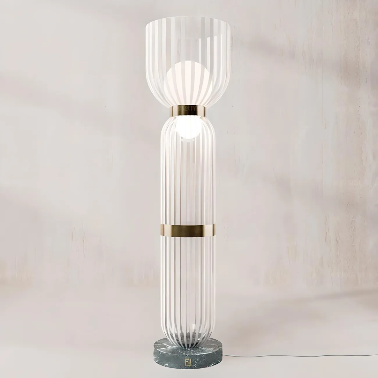 Мраморный торшер Fendi Casa Orione 37691-30 в итальянском стиле