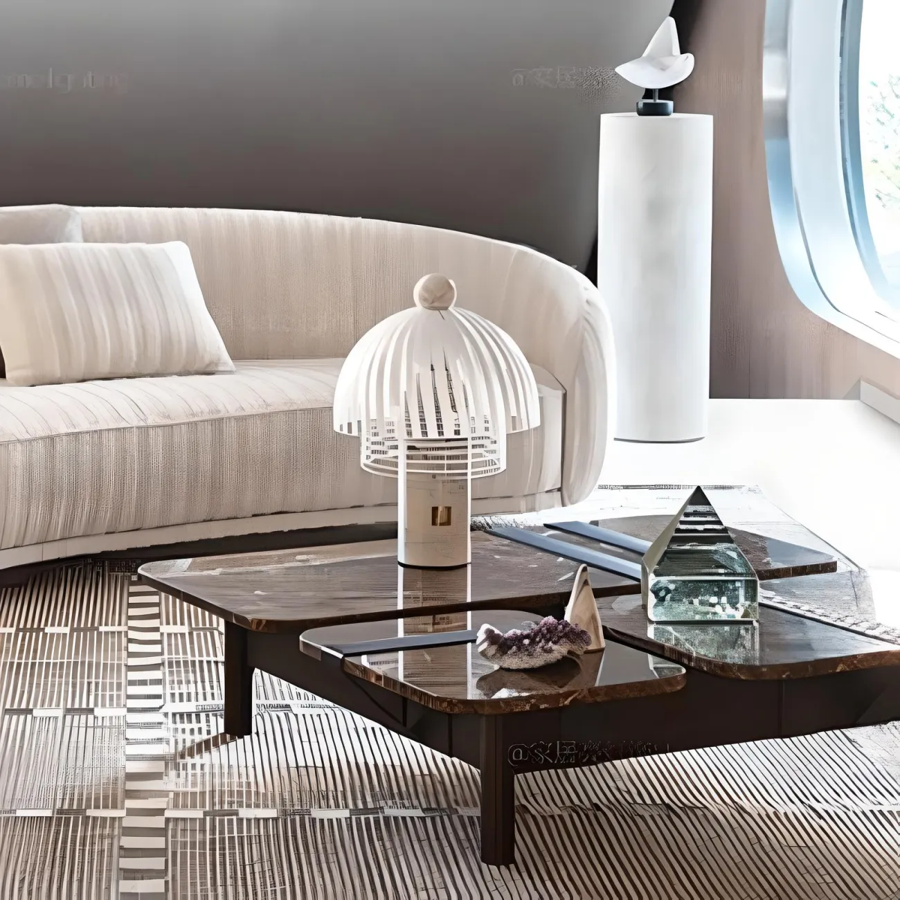 Настольная лампа FENDI CASA 37693-30 в современном стиле Настольная лампа FENDI CASA 37693-30 в современном стиле